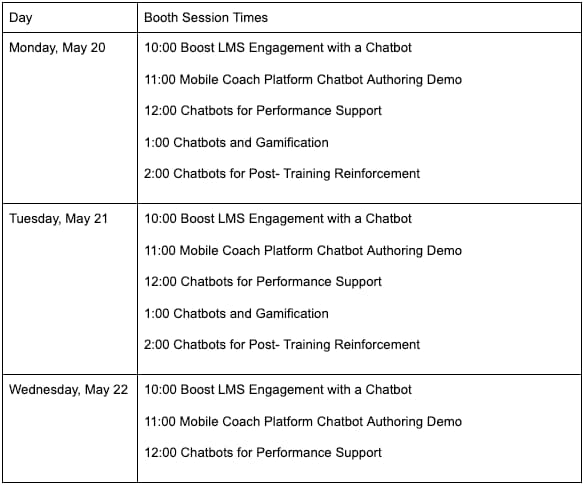 Session Times