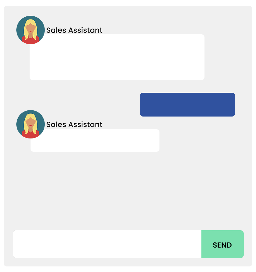 Sales assistant chatbot image