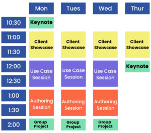 Image of user conference schedule